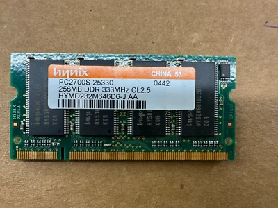 Hynix 256MB HYMD232M646D6-J DDR PC2700 333MHZ MEMORY RAM - Image 1 of 2