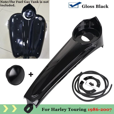 For Harley Electra Glide Touring 86-07 Black Dash Fuel Console+Gas Tank Cover US - Изображение 1 из 4
