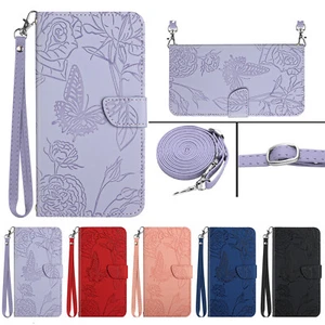 For Motorola Moto G Play/Power/Stylus/Pure Flip Stand Embossed Wallet Case Cover - Picture 1 of 71
