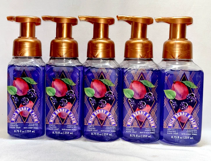 5 Wild Berry & Plum Gentle Foaming Hand Soap Bath & Body Works 8.75 fl - Image 1 of 1