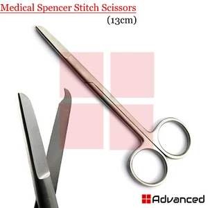 Medical Spencer Stitch Scissors Dental 13cm Surgical Suture Cutting Scissors - Picture 1 of 3