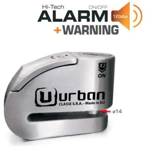 ANTIRROBO DISCO URBAN ALARM UR14S-INOXIDABLE ACERO REFORZADO - Imagen 1 de 6