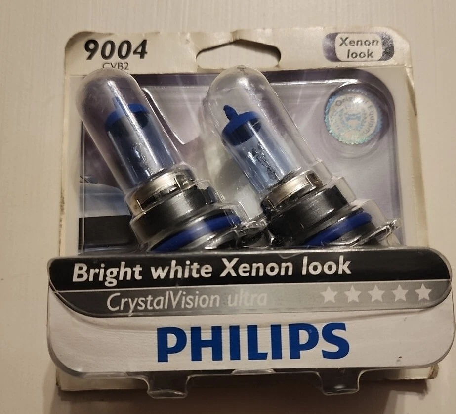 Philips 9004 CVB2 CrystalVision Ultra Upgraded Bright White Headlight Bulb Pair - Image 1 of 1