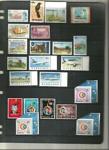EXCLU TOP NEEWS .très beau lot de timbres mnh .BARBADES +GHANA+GAMBIA ETCC 2scan