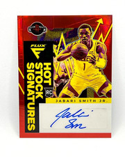 Jabari Smith Rookie Auto Red /49 2022-23 Panini Flux Hot Stock Signatures RC SP