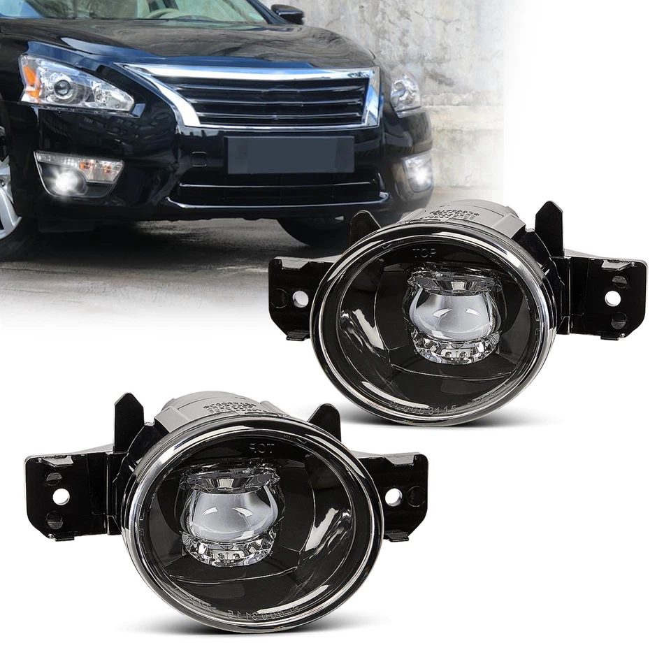 Fog Lights for 07-18 Nissan Altima / 07-14 Maxima/ 04-19 Sentra with Led Bulbs - Image 1 of 4
