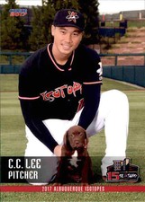 2017 Albuquerque Isotopes Choice #25 C.C. Lee Penghu County Taiwan Baseball Card