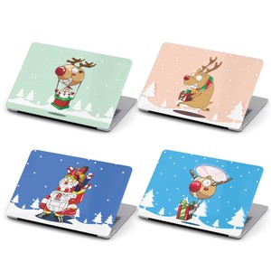 Azzumo Santa Reindeer Christmas Fun & Frolics Case Cover For the Apple Macbook