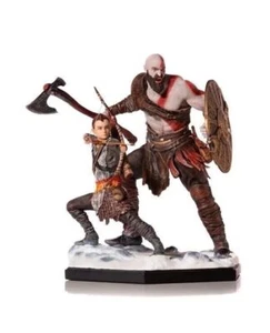 20cm God of War Kratos & Atreus Action Figure Home Desktop Display Statue Decor - Picture 1 of 6
