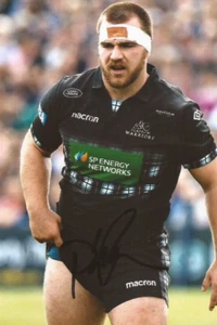GLASGOW WARRIORS RUGBY UNION: D'ARCY RAE SIGNED 6x4 ACTION PHOTO + COA - Bild 1 von 1