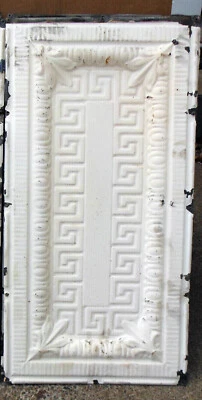 VENDA Antigo Art Deco Teto Telha de Estanho Chave Grega Traste Ovo Dardo Chique Fleur De Li - Imagem 1 de 4