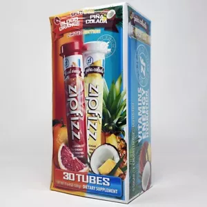 Mezcla de bebidas de hidratación energética con vitaminas Zipfizz, naranja sangre, piña colada 30 ct - Imagen 1 de 2