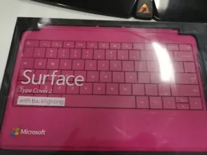 Microsoft Surface RT / 2 / Pro 1 / Pro 2 Type Cover 2 Keyboard 1561 - PINK - Picture 1 of 6