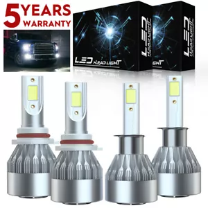 Kit de 4 faros LED H1+9005 bombillas de haz alto/bajo para Nissan Altima 2002-2006 - Imagen 1 de 12