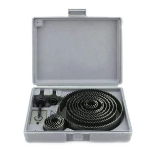 16PCS HOLE SAW CUTTER SET Round/Circular Drill Cutting Case Kit Metal/Alloy/Wood - Picture 1 of 18