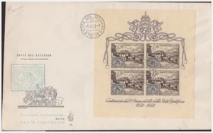 FDC VENETIA CLUB VATIKAN 1952 - JAHRESTAG REISEBLATT Racc. - Bild 1 von 1