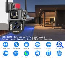 20X Zoom 8K WIFI IP Security Camera 12MP Outdoor Wireless PTZ AI Tracking Camera