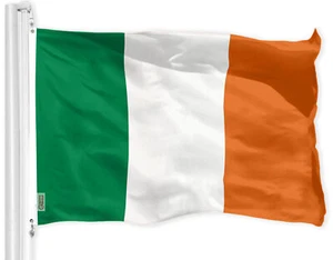 G128 Ireland Irish Flag 4x6 Ft LiteWeave Pro Printed 150D Polyester Country Flag - Picture 1 of 6