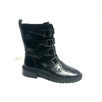 Vince Camuto Mujer Bota Frishea Cuero Negro Talla 11 M Foto 1 de 4