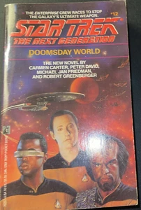 Star Trek The Next Generation #12 Doomsday World by Carmen Carter 1990 - Picture 1 of 2