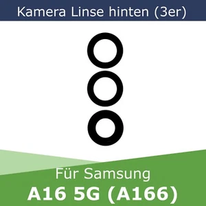 Kit lentilles de remplacement caméra pour Samsung A16 5G (A166) verre back camera lens - Photo 1/5