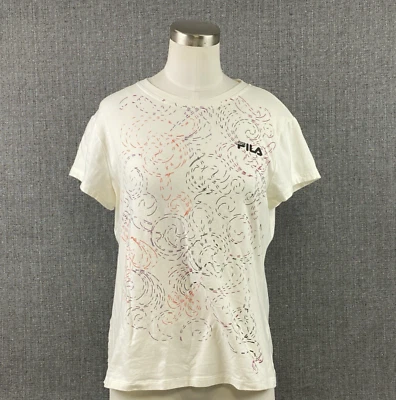 Camisa Top Mujer Fila Ropa Activa Manga Corta Algodón/Spandex Talla: L Foto 1 de 4