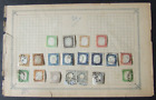 ITALY - SARDINIA 1855-63 STAMPS MINT & USED, SHADES, ON VINTAGE STAMP ALBUM PAGE