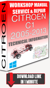 Service Workshop Manual & Repair CITROEN C1 2005-2013 +WIRING |