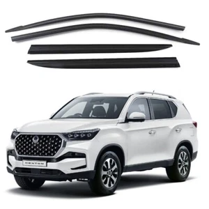 Smoke Tinted Weather shields Rain Guards Visors 4pcs for 2024 Ssangyong Rexton - Picture 1 of 9