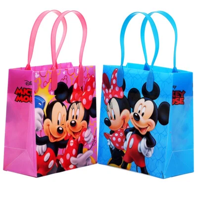 12 PIEZAS Disney Mickey y Minnie Mouse Goodie Fiesta Favor Regalo Cumpleaños Botín Bolsas Foto 1 de 3