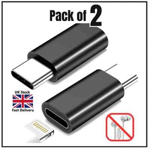For IPhone 8pin Female to Type-C Male USB C adapter converter 35W PD High Speed - Picture 1 of 6