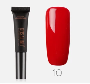 ROSALIND Pure Colour Gel Nail Polish Tube With Brush Soak Off UV LED Red 10 - Picture 1 of 4