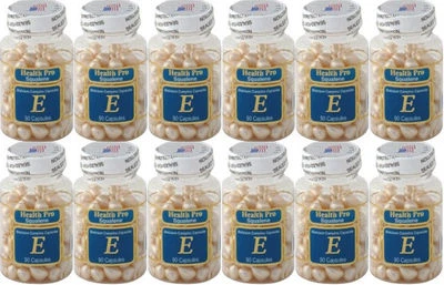 Complejo hidratante aceite piel vitamina E escualeno de escualeno Nu-Health 12 botellas (90 cápsulas) Foto 1 de 2