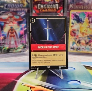 Sword in the Stone 136/204 Uncommon Rise of the Floodborn Disney Lorcana TCG - Picture 1 of 2