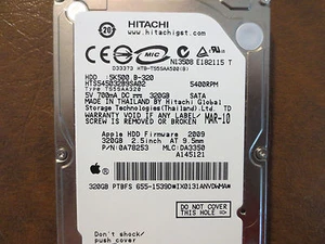 Hitachi HTS545032B9SA02 PN:0A78253 MLC:DA3350 Thailand 2.5" 320gb Sata HDD 2010 - Picture 1 of 4