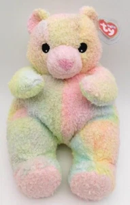 TY Baby Bearbaby Sonajero Peluche Lovey con Etiqueta Almohada Pal Arco Iris Ty-Dye 1999 - Imagen 1 de 5