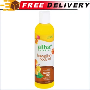Alba Botanica Hawaiian Body Oil, Deep Moisturizing Kukui Nut, 8.5 Oz - Picture 1 of 6