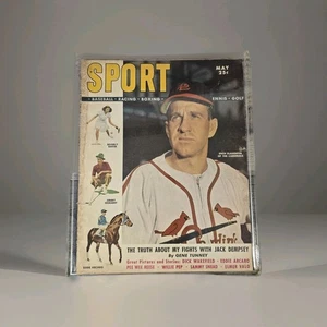 SPORT magazine May 1949  Enos Slaughter Cover and article Baseball MLB Vintage - Imagen 1 de 12
