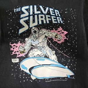 Vintage Silver Surfer Marvel Comics Herren Tshirt Shirt Größe Medium M 1991 90er FOTL - Bild 1 von 4