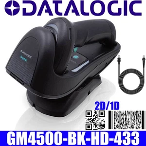 Datalogic Gryphon GM4500-BK-HD-433 2D/1D HD USB Barcode Scanner Charging Cradle - Picture 1 of 6