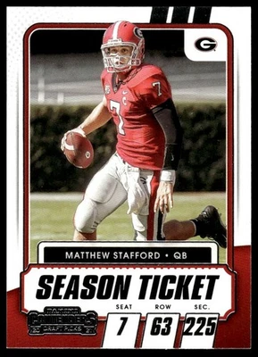2021 Panini Contenders Draft Picks #9 Matthew Stafford [GOATCARDS] - Image 1 of 2