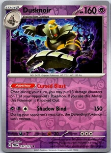 Dusknoir 037/131 - Prismatic Evolutions Reverse Holo - Picture 1 of 2