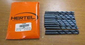 💥12) NEW HERTEL LETTER G 118° BLACK HSS JOBBER DRILL BIT LOT OF 12 - Picture 1 of 4