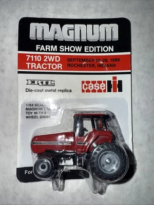 Tractor Case IH Magnum 7110 2x2 escala 1/64 ERTL - 1989 edición Farm Show nuevo en paquete Foto 1 de 3