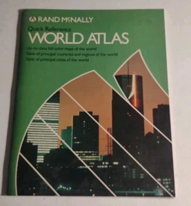 Quick Reference World Atlas trade paperback 1982 Rand McNally illustrated. - Picture 1 of 7