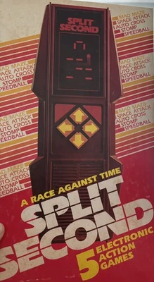 Vintage 1980's SPLIT SECOND Videogame Eletrônico Portátil Arcade por Parker Bros - Imagem 1 de 4