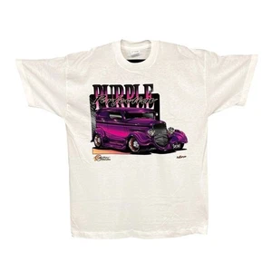 Screen Stars (1997) Delray “Purple Perfection” Single Stitch T-Shirt XL White - Picture 1 of 4