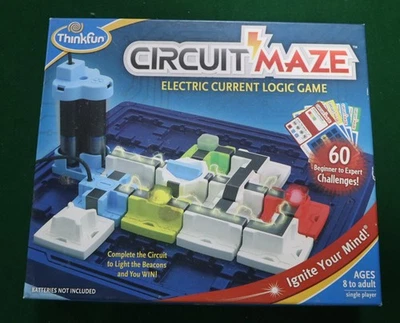 Thinkfun - CIRCUIT MAZE -  Electric Current Logic Game Complete - Image 1 of 2