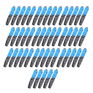 50Pcs SC/UPC Fiber Optic Fast Connectors Pre-Buried Connector Fiber1261 - Afbeelding 1 van 7