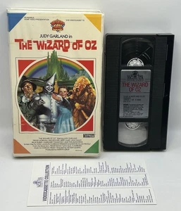 The Wizard of Oz VHS 1939 1985 Video Tape Movie Insert Early Clamshell Release - Picture 1 of 13